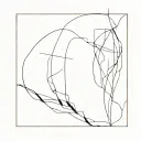 Abstract representation of solitude tattoo design idea