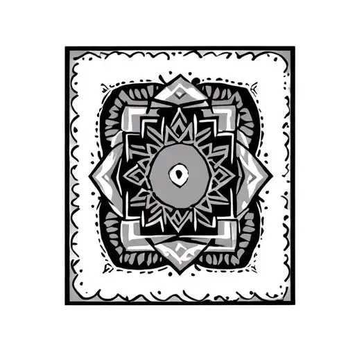 berber pattern tattoo design idea