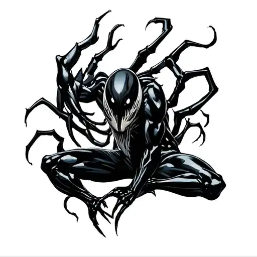 Symbiote tattoo design idea