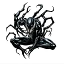Symbiote tattoo design idea