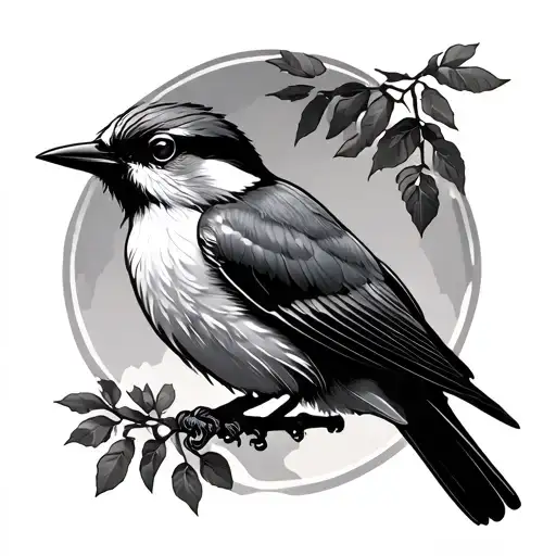 Shrike tattoo design idea