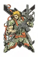 metal gear solid tattoo design idea