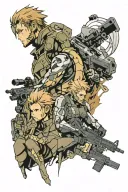 metal gear solid tattoo design idea