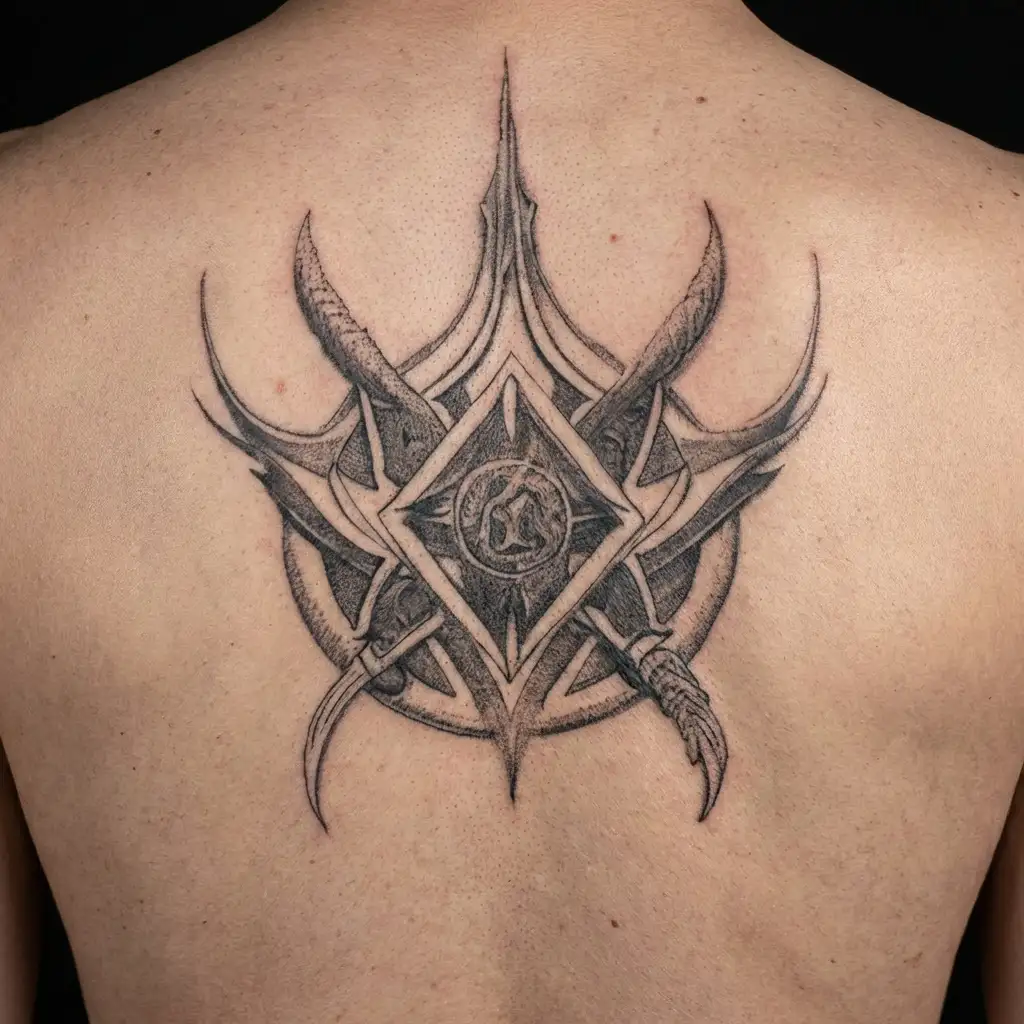 azrael the archangel tattoo design idea