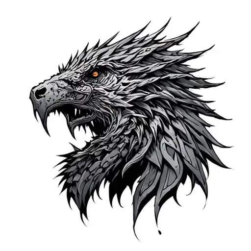 game of thrones bio mechanical tattoo design idea