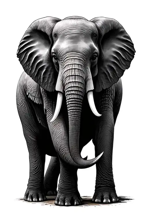 elephants and some traditional  tattoo design idea