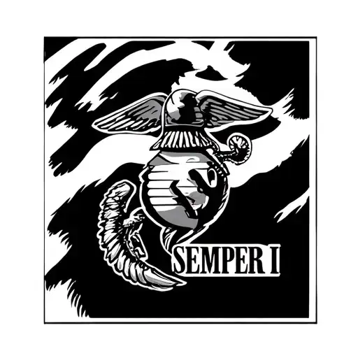 Semper Fi tattoo design idea