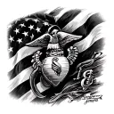 Semper Fi tattoo design idea
