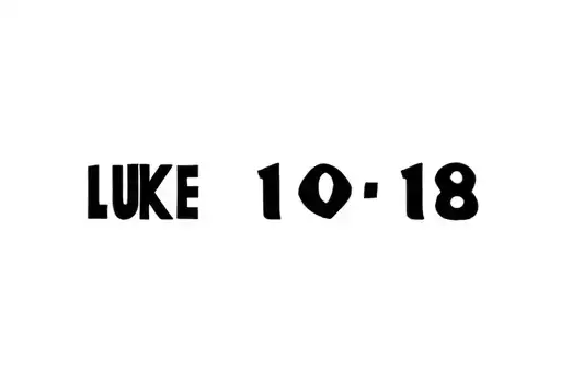 "Luke 10:18 " tattoo design idea