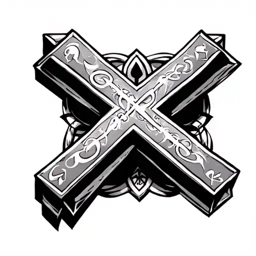 coptic Orthodox cross tattoo tattoo design idea