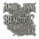 Ambigram beautiful disaster turns tattoo design idea
