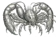 crayfish tattoo design idea