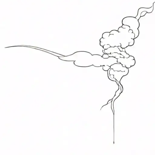 Filler Clouds and Smoke tattoo design idea
