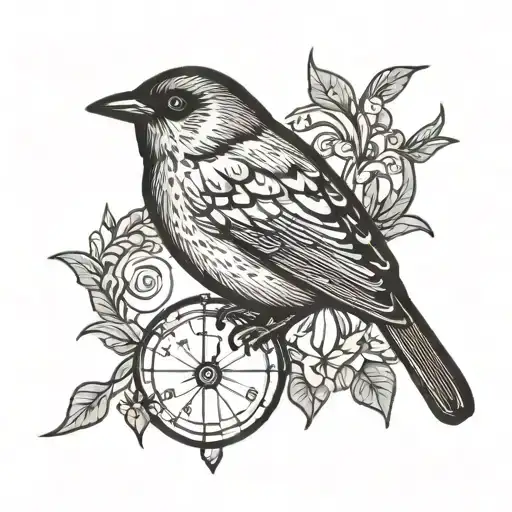booker de witt songbird tattoo design idea