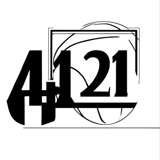 basketball, 4, 13, 21 tattoo design idea