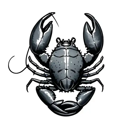 sailor tatoo inspired crayfish tattoo design idea