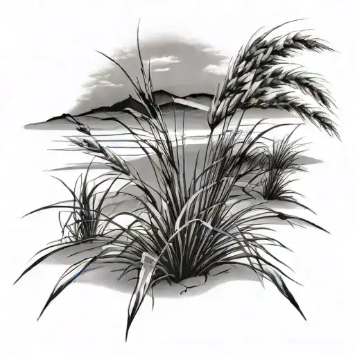 Dune Grass tattoo design idea