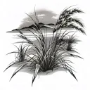 Dune Grass tattoo design idea