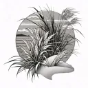 Dune Grass tattoo design idea