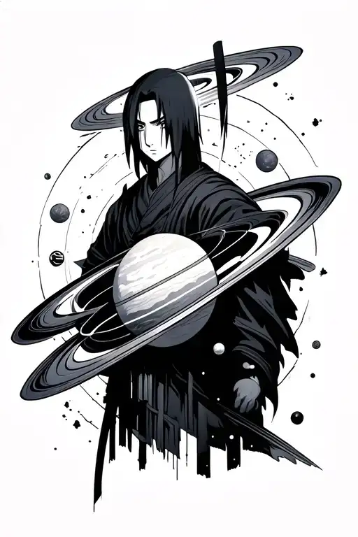 Itachi Uchiha, Solar System, concept tattoo tattoo design idea