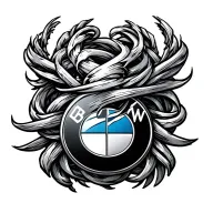 bmw logo intertwined tattoo design idea