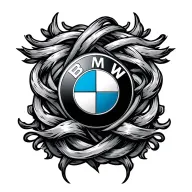 bmw logo intertwined tattoo design idea