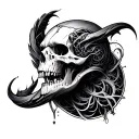 bio mechanical tattoo design idea