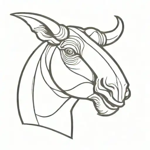 bull with Guinness toucan perched on horn tattoo design idea