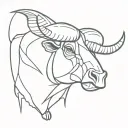 bull with Guinness toucan perched on horn tattoo design idea