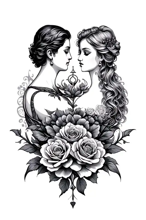 BPD and ADHD marriage inspired tattoo design incorporating symbols tattoo design idea