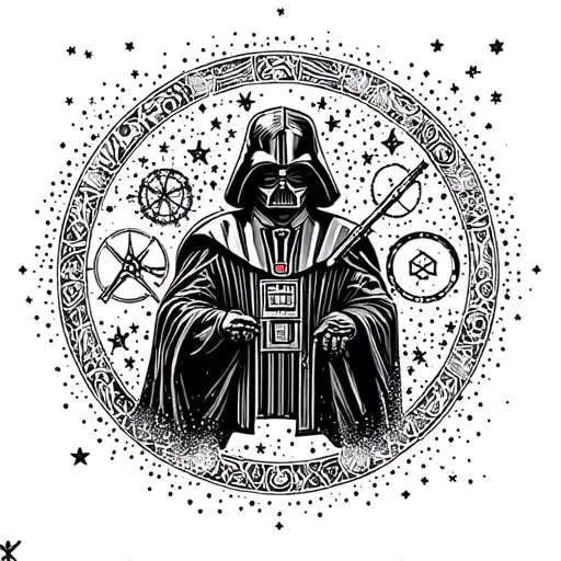 star wars Harry Potter symbols tattoo design idea