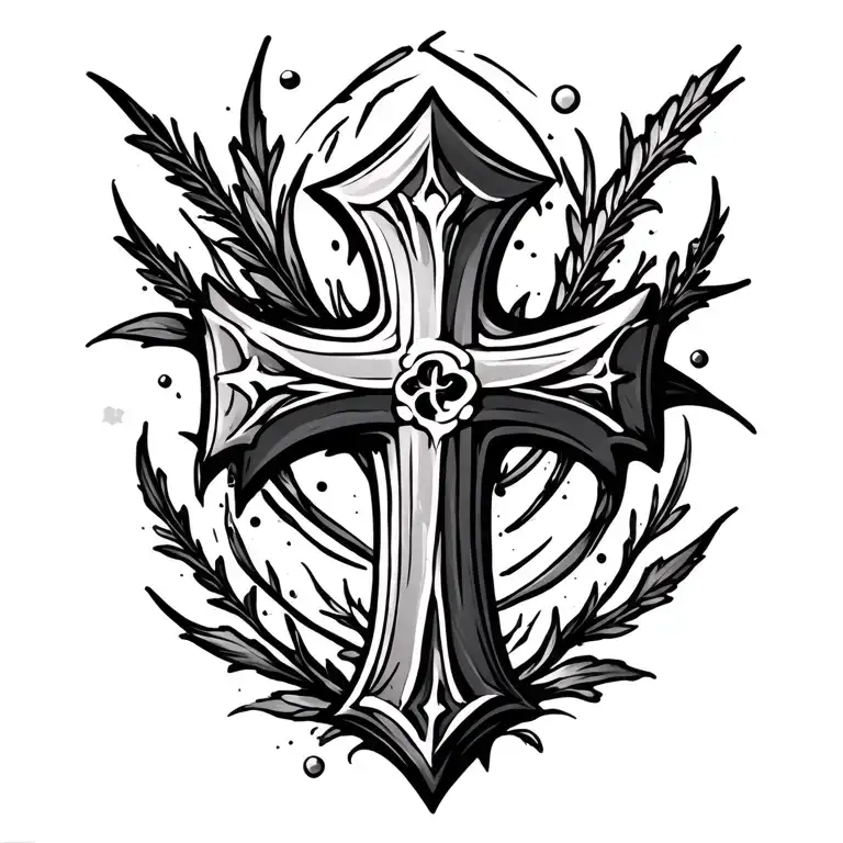 cross tattoo tattoo design idea