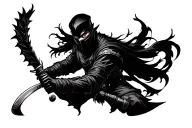 Querero Ninja tattoo design idea