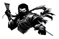 Querero Ninja tattoo design idea