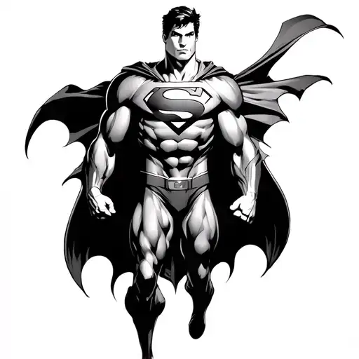 Superman tattoo design idea