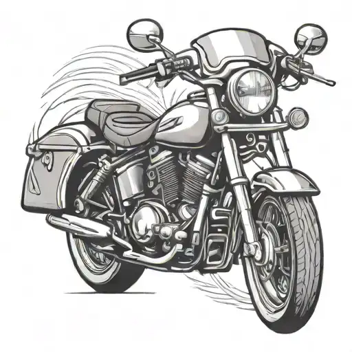 motorcycle car turbo tattoo design idea