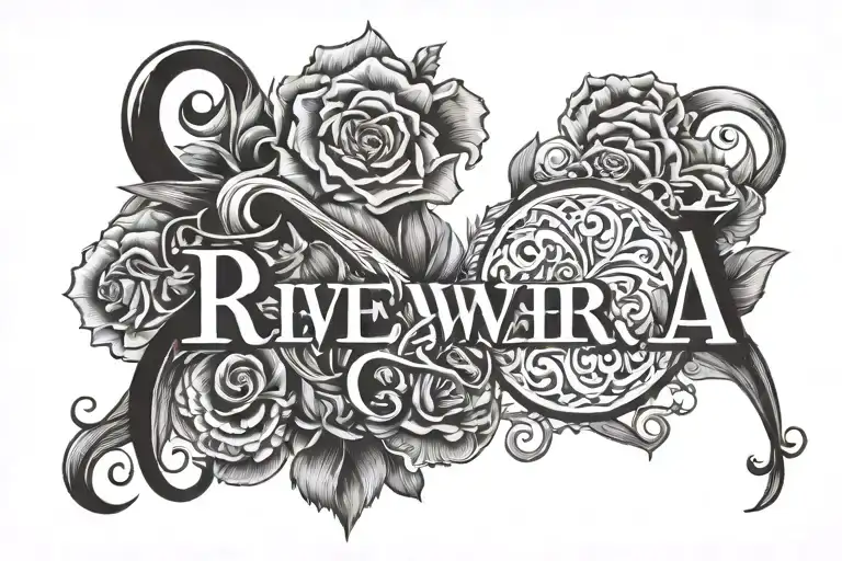 last name Rivera   tattoo design idea