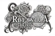 last name Rivera   tattoo design idea