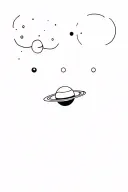 sun,moon,Pluto,Neptune,Saturn,Scorpio tattoo design idea