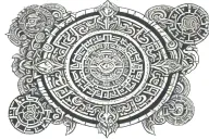 mayan calendar tattoo design idea