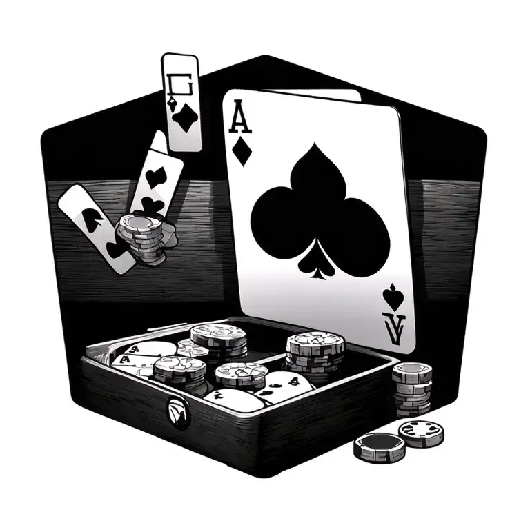 Lifes A Gamble tattoo design idea