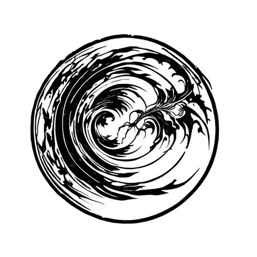 enso circle tattoo design idea