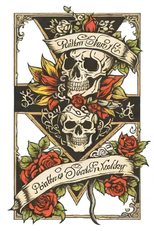 "Psalm 23:4 Even though I walk through the darkest valley, I will fear no evil, for you are with me" tattoo design idea