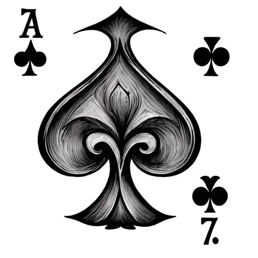 7 Of Spades And 2 Of Diamonds tattoo design idea