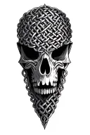 celtic chain mail tattoo design idea