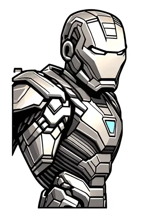 ironman legos tattoo design idea