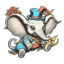 dumbo tattoo design idea