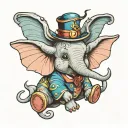 dumbo tattoo design idea