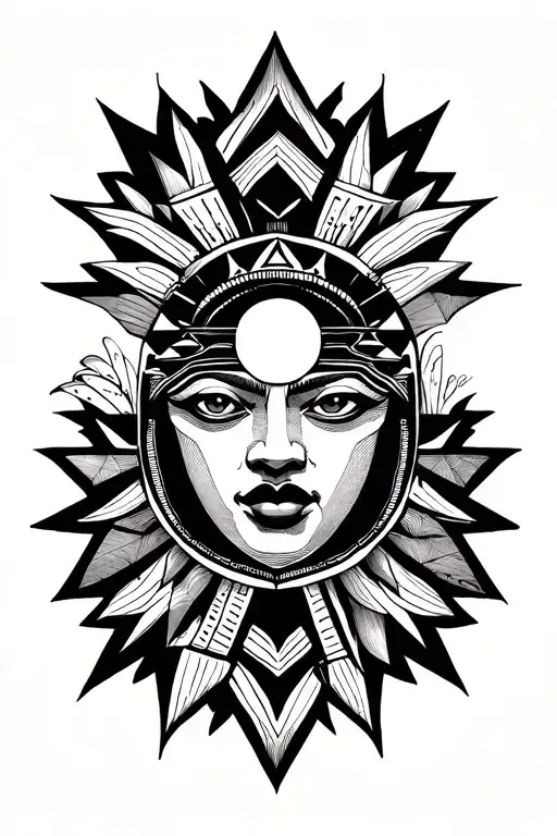 Philippine sun and stars representing tattoo design idea