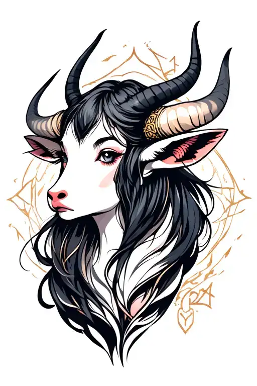 taurus zodiac sign tattoo design idea